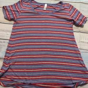 Striped LuLaRoe Classic T